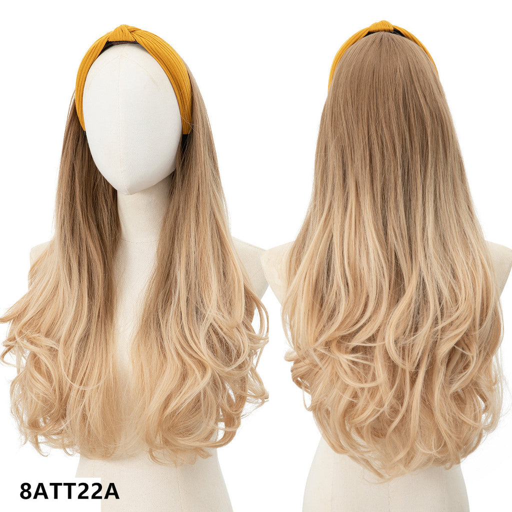 Long curly hair big waves sexy wig