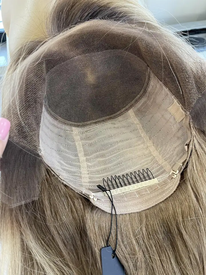 HD Lace Frontal Wig Hair Wigs Highlight Brown Natural Hairline